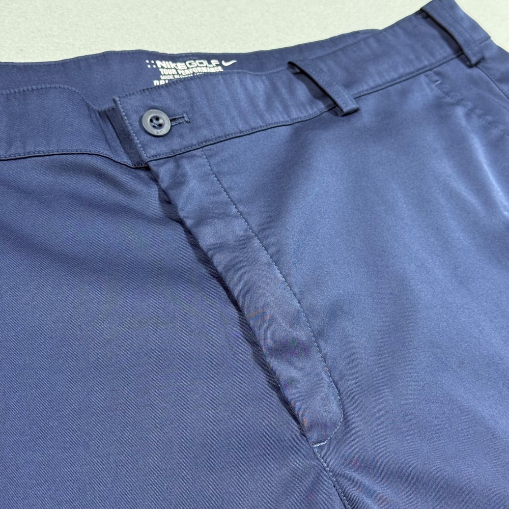 Nike Golf Tour Performance Dri-FIT Shorts Mens 38 Navy Blue Athletic Stretch